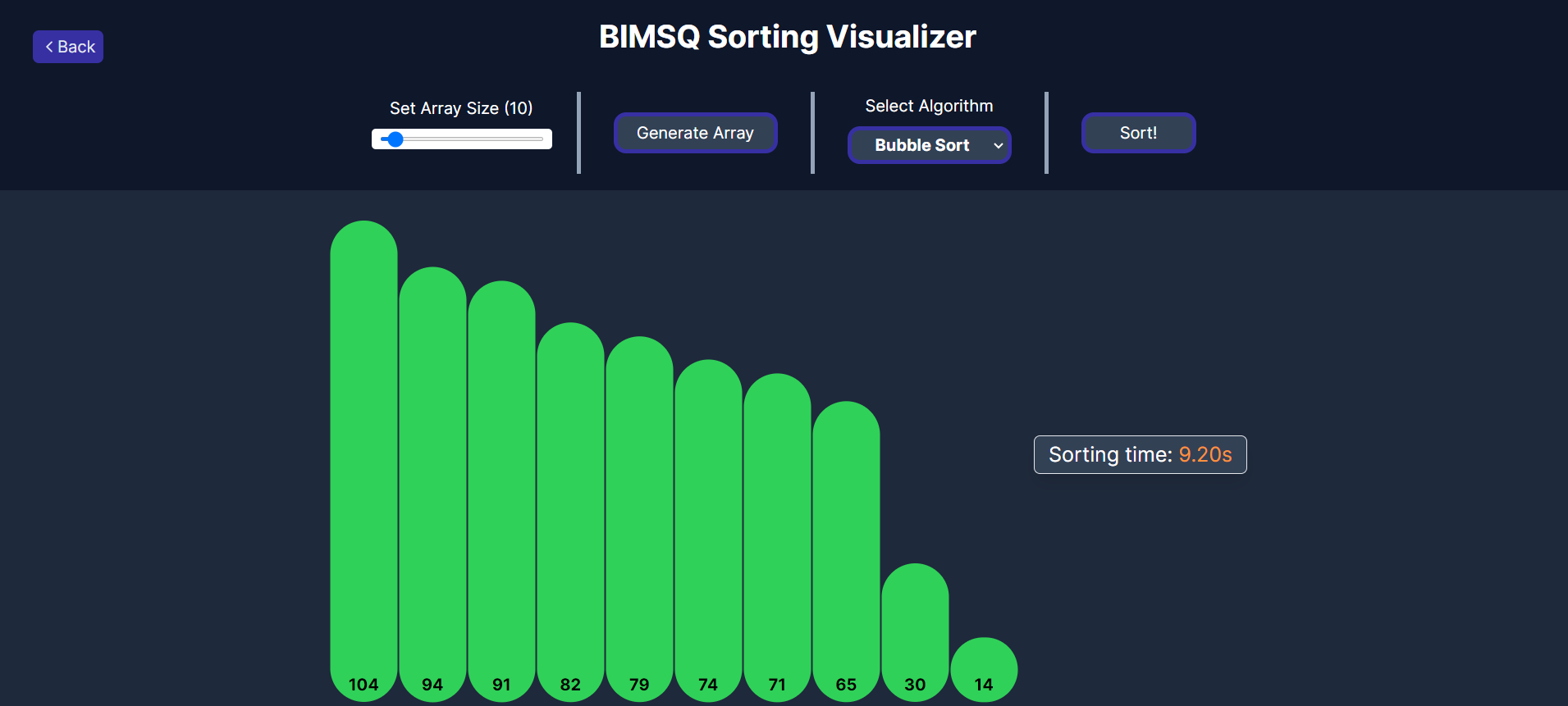 BIMSQ Sort Visualizer